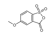 5-methoxy-3H-benzo[c][1,2]oxathiol-3-one 1,1-dioxide结构式