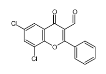 6,8-dichloro-4-oxo-2-phenylchromene-3-carbaldehyde Structure