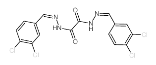 Ethanedioic acid,1,2-bis[2-[(3,4-dichlorophenyl)methylene]hydrazide]结构式