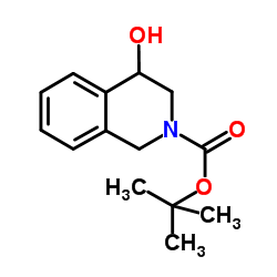 N-Boc-4-hydroxy-3,4-dihydro-1H-isoquinoline结构式