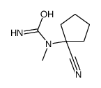 (9CI)-N-(1-氰基环戊基)-N-甲基-脲结构式