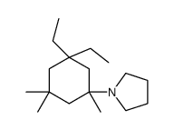 1-(3,3-diethyl-1,5,5-trimethylcyclohexyl)pyrrolidine结构式