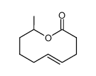 9-methyl-(E)-4-decen-9-olide Structure