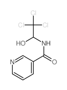 3-Pyridinecarboxamide,N-(2,2,2-trichloro-1-hydroxyethyl)-结构式