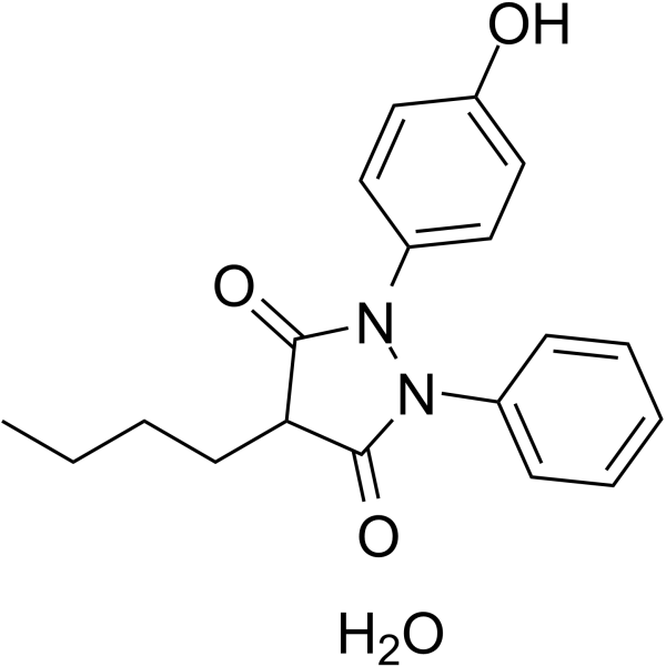 Oxyphenbutazone monohydrate structure