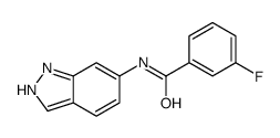 Benzamide, 3-fluoro-N-1H-indazol-6-yl- (9CI)结构式