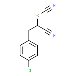 3-(4-Chloro-phenyl)-2-thiocyanato-propionitrile structure