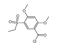 2,4-dimethoxy-5-ethylsulphonyl benzoyl chloride结构式