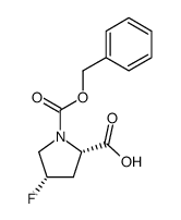 Cbz-cis-4-fluoro-Pro-OH Structure