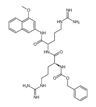 Z-Arg-Arg-4MβNA acetate salt结构式