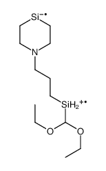 [3-(1-Aza-4-silacyclohexan-1-yl)propyl]diethoxymethylsilane structure