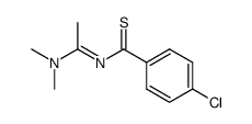 4-chloro-N-(1-(dimethylamino)ethylidene)benzothioamide结构式