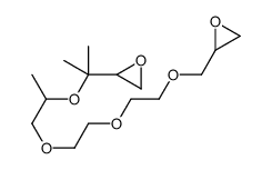 2-[2-[1-[2-[2-(oxiran-2-ylmethoxy)ethoxy]ethoxy]propan-2-yloxy]propan-2-yl]oxirane Structure