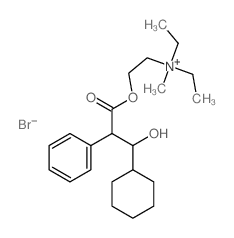 Ethanaminium,2-(3-cyclohexyl-3-hydroxy-1-oxo-2-phenylpropoxy)-N,N-diethyl-N-methyl-, bromide(1:1) picture