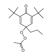 3,5-di-tert-butyl-4-oxo-1-propylcyclohexa-2,5-dien-1-yl ethaneperoxoate Structure