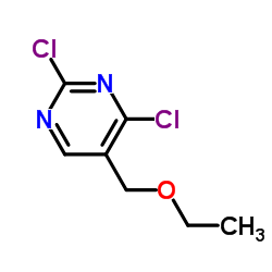 2,4-二氯-5-乙氧基甲基-嘧啶结构式