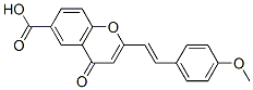 trans-6-Carboxy-2-(p-methoxystyryl)chromone Structure