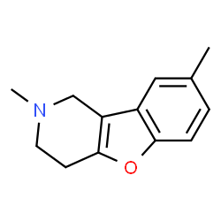 Benzofuro[3,2-c]pyridine, 1,2,3,4-tetrahydro-2,8-dimethyl- (9CI)结构式