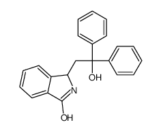 3-(2-hydroxy-2,2-diphenylethyl)-2,3-dihydroisoindol-1-one结构式