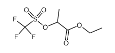 ETHYL L-2-((TRIFLUOROMETHYLSULFONYL)OXY)PROPIONATE Structure