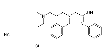 benzyl-[3-(diethylazaniumyl)propyl]-[2-(2-methylanilino)-2-oxoethyl]azanium,dichloride Structure