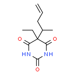 2,4,6(1H,3H,5H)-Pyrimidinetrione,5-ethyl-5-(1-methyl-3-butenyl)-(9CI) picture