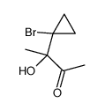 3-(1-bromocyclopropyl)-3-hydroxybutan-2-one Structure