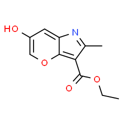 Pyrano[3,2-b]pyrrole-3-carboxylic acid, 6-hydroxy-2-methyl-, ethyl ester (9CI) structure