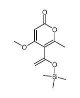 4-methoxy-6-methyl-5-(1-trimethylsiloxyvinyl)-α-pyrone Structure