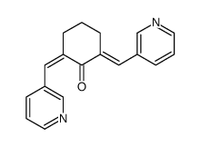 2,6-bis(pyridin-3-ylmethylidene)cyclohexan-1-one Structure