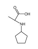 (2S)-2-(cyclopentylamino)propanoic acid Structure