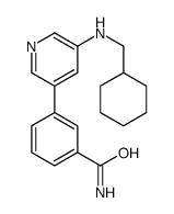 3-[5-(cyclohexylmethylamino)pyridin-3-yl]benzamide Structure