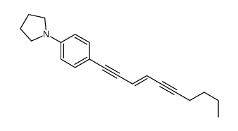 1-(4-dec-3-en-1,5-diynylphenyl)pyrrolidine Structure