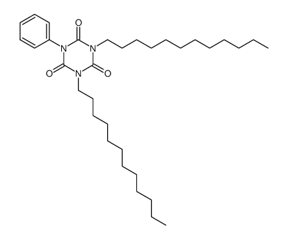 1,3-didodecyl-5-phenyl-1,3,5-triazinane-2,4,6-trione Structure