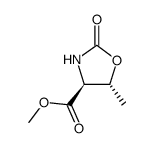 (+)-(4S,5R)-methyl 5-methyl-2-oxooxazolidine-4-carboxylate结构式