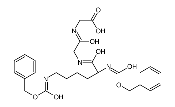 N-[N-[N2,N6-bis[(benzyloxy)carbonyl]-L-lysyl]glycyl]glycine结构式