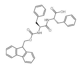 (S)-2-((S)-2-((((9-芴基)甲氧基)羰基)氨基)-3-苯基丙烷氨基)-3-苯基丙酸结构式