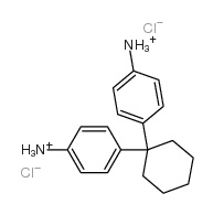 4,4'-cyclohexylidenedianilinium dichloride Structure