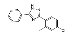 3-(4-Chloro-o-tolyl)-5-phenyl-1H-1,2,4-triazole结构式