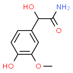 Mandelamide,4-hydroxy-3-methoxy- (4CI) structure