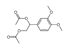 1,2-diacetoxy-1-(3,4-dimethoxy-phenyl)-ethane Structure