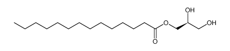 tetradecanoic acid 2,3-dihydroxypropyl ester Structure