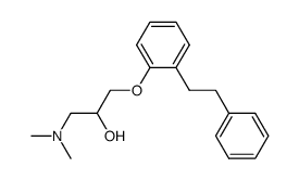 (2-(2-(3-(dimethylamino)-2-hydroxypropoxy)phenyl)ethyl)benzene Structure