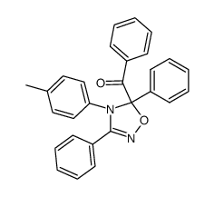 (3,5-Diphenyl-4-p-tolyl-4,5-dihydro-[1,2,4]oxadiazol-5-yl)-phenyl-methanone Structure