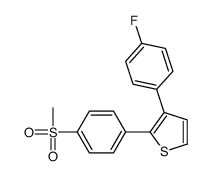 3-(4-fluorophenyl)-2-(4-methylsulfonylphenyl)thiophene Structure