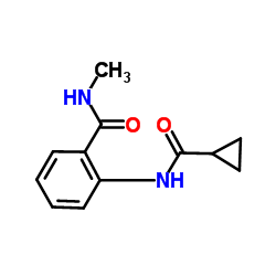 2-[(Cyclopropylcarbonyl)amino]-N-methylbenzamide Structure