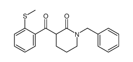 1-benzyl-3-(2-methylsulfanylbenzoyl)piperidin-2-one Structure