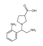 1-[2-氨基-1-(2-氨基苯基)-乙基]-吡咯烷-3-羧酸结构式