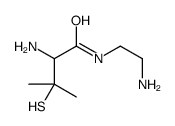 2-amino-N-(2-aminoethyl)-3-methyl-3-sulfanylbutanamide Structure