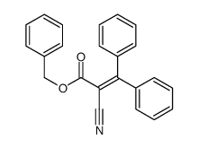 benzyl 2-cyano-3,3-diphenylprop-2-enoate结构式